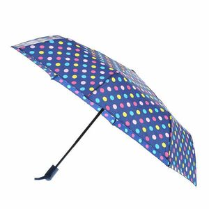 Umbrela albastra cu buline colorate imagine
