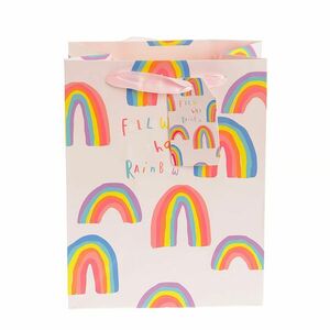 Punga de cadou Rainbow 23x18 cm imagine