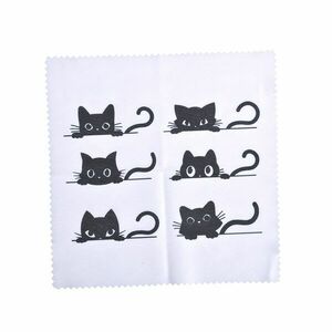 Laveta pentru ochelari cu pisici negre imagine