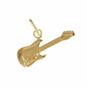 Pandantiv placat cu aur model chitara imagine
