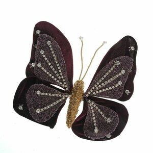 Decoratiune fluture mov 21 cm imagine
