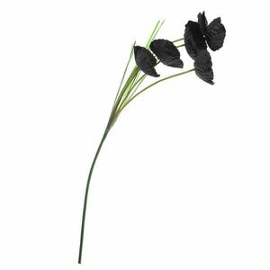 Floare artficiala mac negru 100 cm imagine