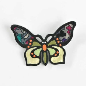 Brosa fluture cu design abstract imagine