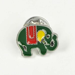 Brosa elefant verde imagine