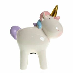Pusculita din ceramica model unicorn 23 cm imagine