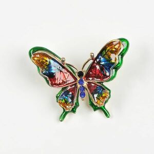 Brosa fluture multicolor imagine