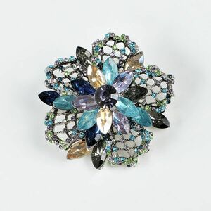 Brosa floare cu pietre albastre imagine