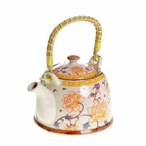 Ceainic din ceramica cu flori galbene imagine