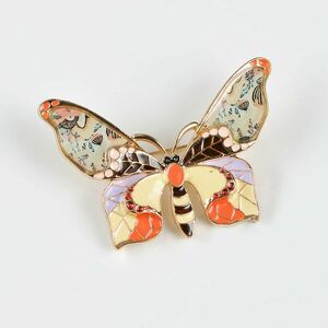 Brosa model fluture cu aripi colorate imagine
