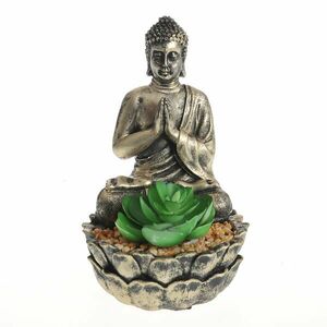 Decoratiune Buddha cu planta artificiala imagine