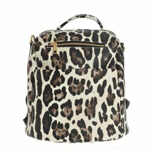 Rucsac din piele ecologica cu model animal print imagine