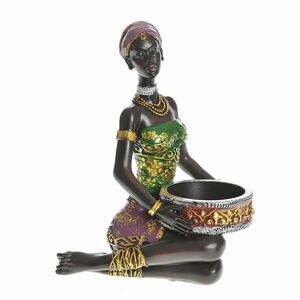 Statueta femeie africana 20 cm imagine