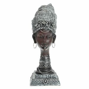 Statueta din polirasina bust femeie africana 25 cm imagine
