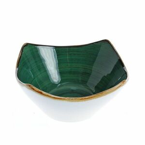 Bol verde din ceramica 13 cm imagine