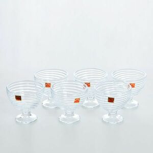 Set 6 cupe din sticla pentru inghetata imagine