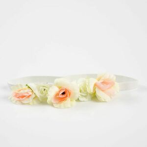 Bentita elastica cu flori albe imagine