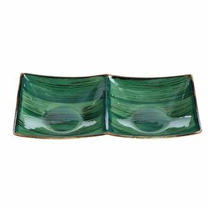 Platou verde din ceramica 23 cm imagine