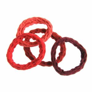 Set 4 elastice in nuante rosii imagine