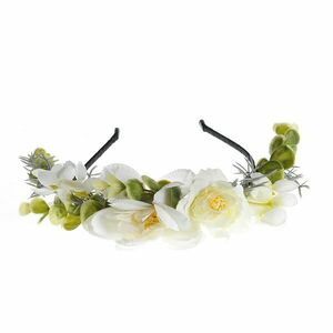 Bentita de par cu flori albe imagine