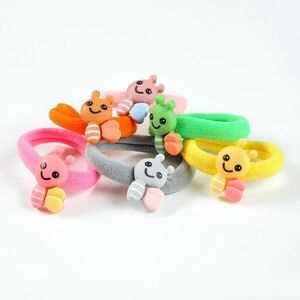 Set 6 elastice de par colorate pentru copii imagine