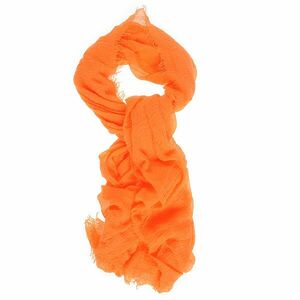 Esarfa creponata portocalie imagine