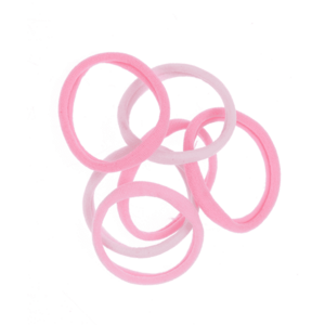 Set 6 elastice par nuante roz imagine