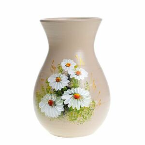 Vaza ceramica cu margarete 20 cm imagine