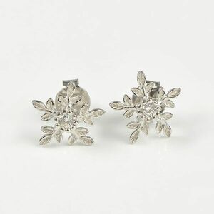 Cercei din argint flori de gheata imagine