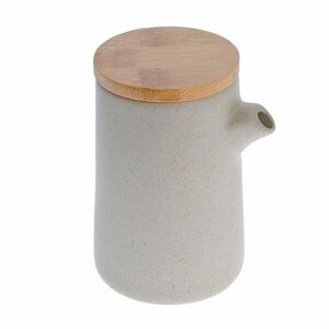 Recipient ceramic cu capac bambus 280 ml imagine