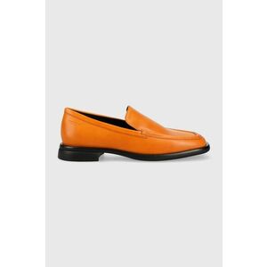 Vagabond Shoemakers mocasini de piele BRITTIE femei, culoarea portocaliu, cu toc plat, 5451.001.44 imagine