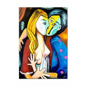 reproducere pictată în ulei Pablo Picasso, Pocałunek, 60 x 90 cm imagine