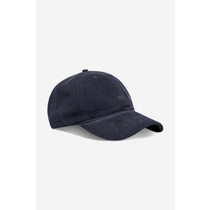 Wood Wood șapcă de baseball din catifea Low profile corduroy cap culoarea bleumarin, uni 12130810.9016-WARMBEIGE imagine