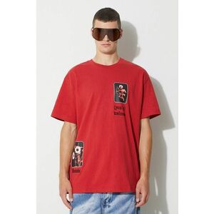 KSUBI tricou din bumbac culoarea roșu, cu imprimeu imagine