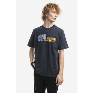 Wood Wood tricou din bumbac Bobby Collage T-shirt culoarea bleumarin, cu imprimeu 12235715.2491-NAVY imagine