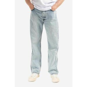 Wood Wood jeans din bumbac Al Rigid Denim Straight Fit 12225804.7051-OFFWHIT imagine
