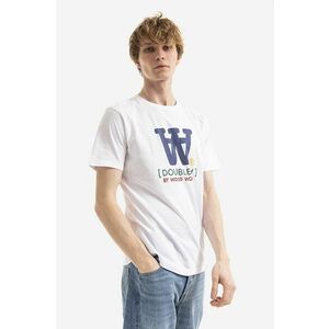 Wood Wood tricou din bumbac Ace Typo T-shirt culoarea alb, cu imprimeu 10285700.2222-WHITE imagine
