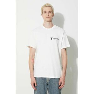 KSUBI tricou din bumbac bărbați, culoarea alb, cu imprimeu imagine