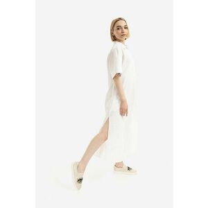 Wood Wood rochie din bumbac Audrey culoarea alb, midi, oversize 12211102.1172-OFFWHI imagine