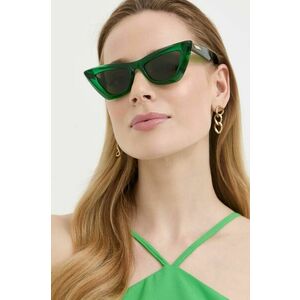 Bottega Veneta ochelari de soare femei, culoarea verde imagine