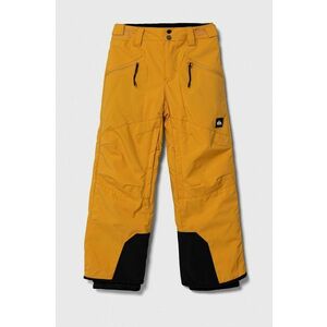 Quiksilver pantaloni copii culoarea galben imagine