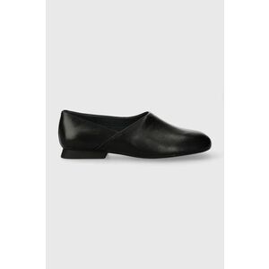 Camper pantofi de piele Casi Myra femei, culoarea negru, cu toc plat, K201083.001 imagine
