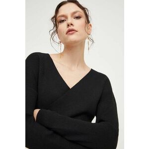 Answear Lab pulover de lana culoarea negru, light imagine