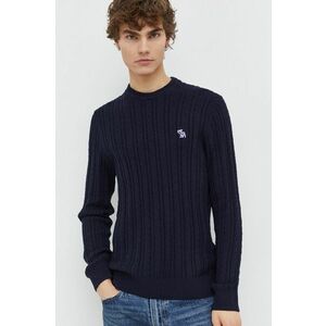 Abercrombie & Fitch pulover din amestec de lana barbati, culoarea albastru marin, light imagine