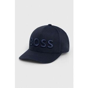 BOSS șapcă culoarea bleumarin, cu imprimeu 50502178 imagine
