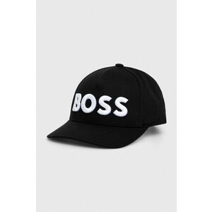 BOSS șapcă culoarea negru, cu imprimeu 50502178 imagine