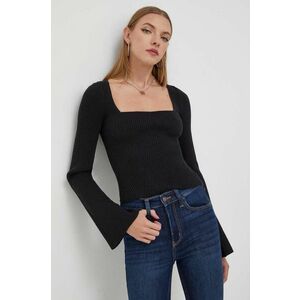 Hollister Co. pulover femei, culoarea negru, light imagine