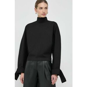 Victoria Beckham bluză femei, culoarea negru, uni 1124WTP005241A imagine