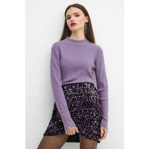 Medicine pulover femei, culoarea violet, light imagine