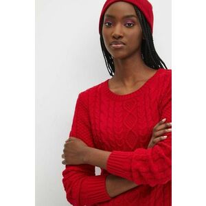 Medicine pulover femei, culoarea rosu imagine