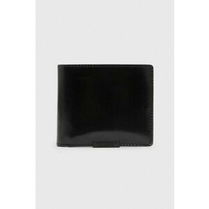 AllSaints portofel de piele Attain barbati, culoarea negru imagine